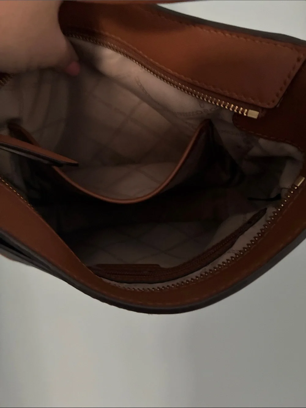 Michael Kors Brown Signature crossbody Bag with Brown Trim